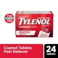 thumbnail image 1 of Tylenol Extra Strength Coated Tablets with Acetaminophen 500mg, 24 Count, 1 of 11