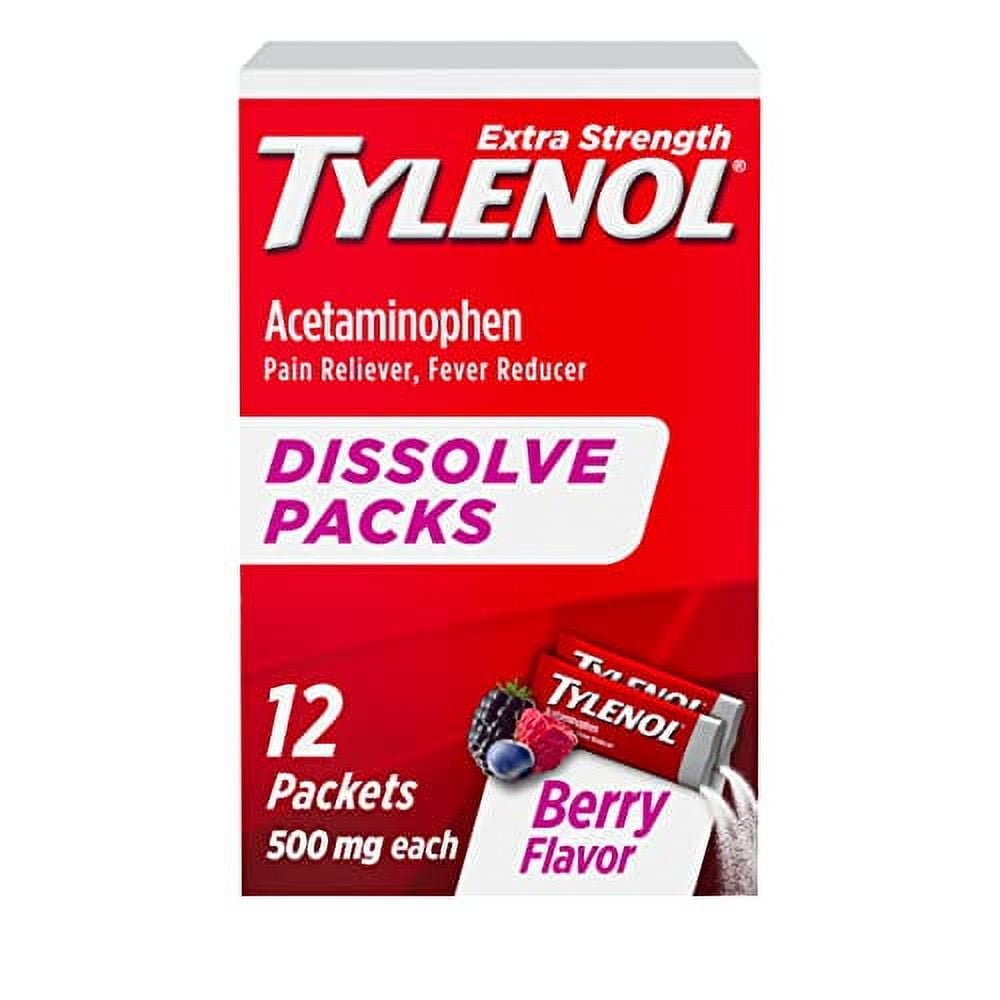 Tylenol Extra Strength Dissolve Packs, 500 mg Acetaminophen Pain