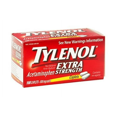 Tylenol Extra Strength Pain Reliever & Fever Reducer 500 mg Caplets 100 Each