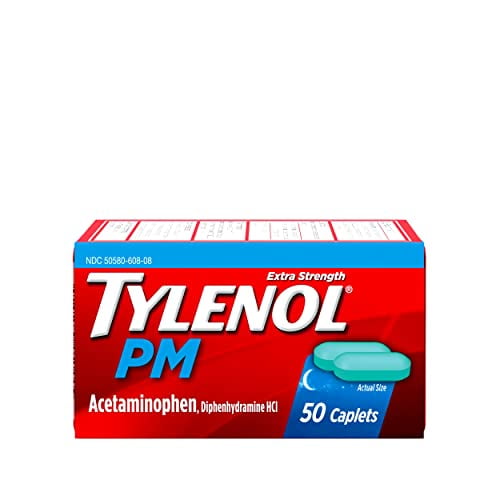 Tylenol PM Extra Strength Nighttime Pain Reliever & Sleep Aid Caplets