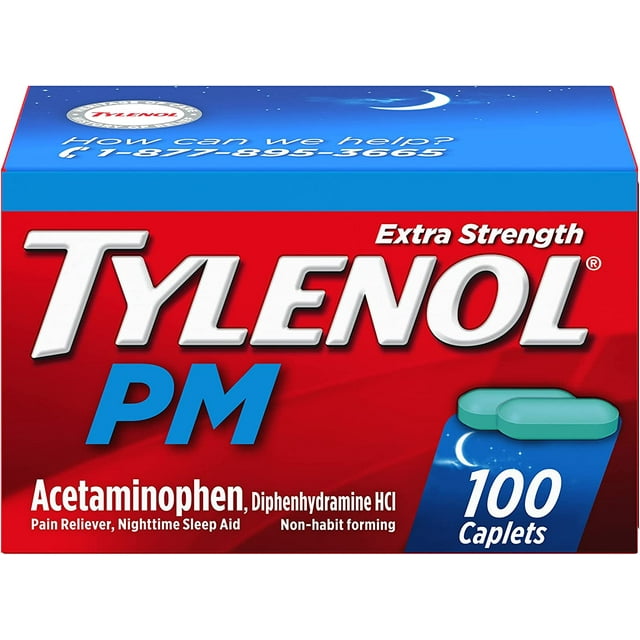 Tylenol PM Extra Strength Nighttime Pain Reliever & Sleep Aid Caplets