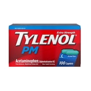 Tylenol PM Extra Strength Nighttime Pain Relief and Sleep Aid Caplets, Fast, Strong, 100 Count