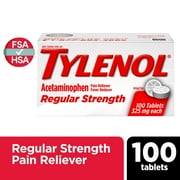 Tylenol Regular Strength Tablets with 325 mg Acetaminophen, 100 Count