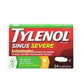 thumbnail image 1 of Tylenol Sinus Severe Daytime Caplets with Acetaminophen, Guaifenesin & Phenylephrine HCl, 24 ct, 1 of 3