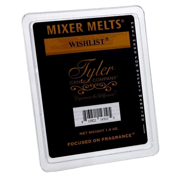 Tyler Candle Company 1.9 Ounce Scented Mixer Wax Melt Cubes for Tart Burner, Pack of 2, Wishlist, TCC-14310-2PACK