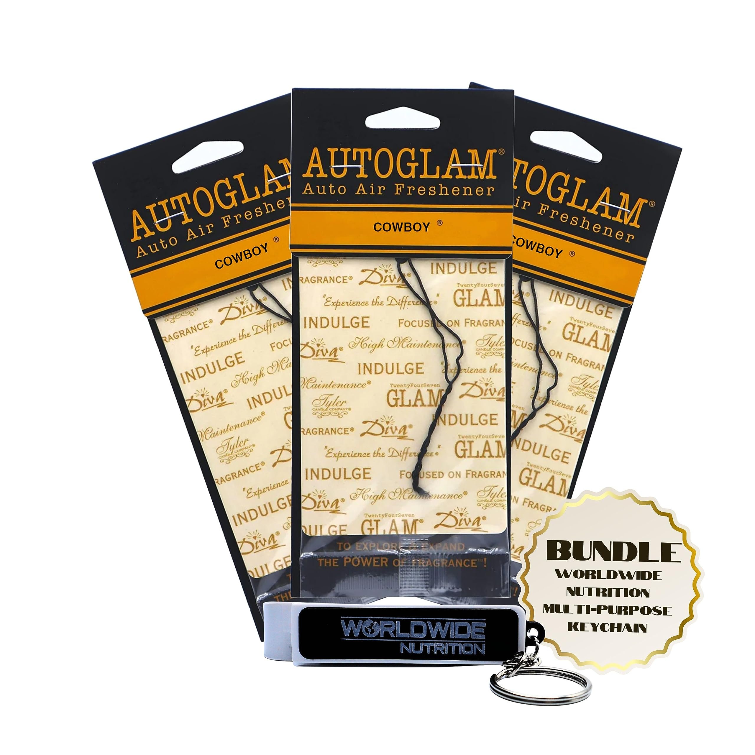 Tyler Candle Company AutoGlam Car Air Fresheners Cowboy Scent Car