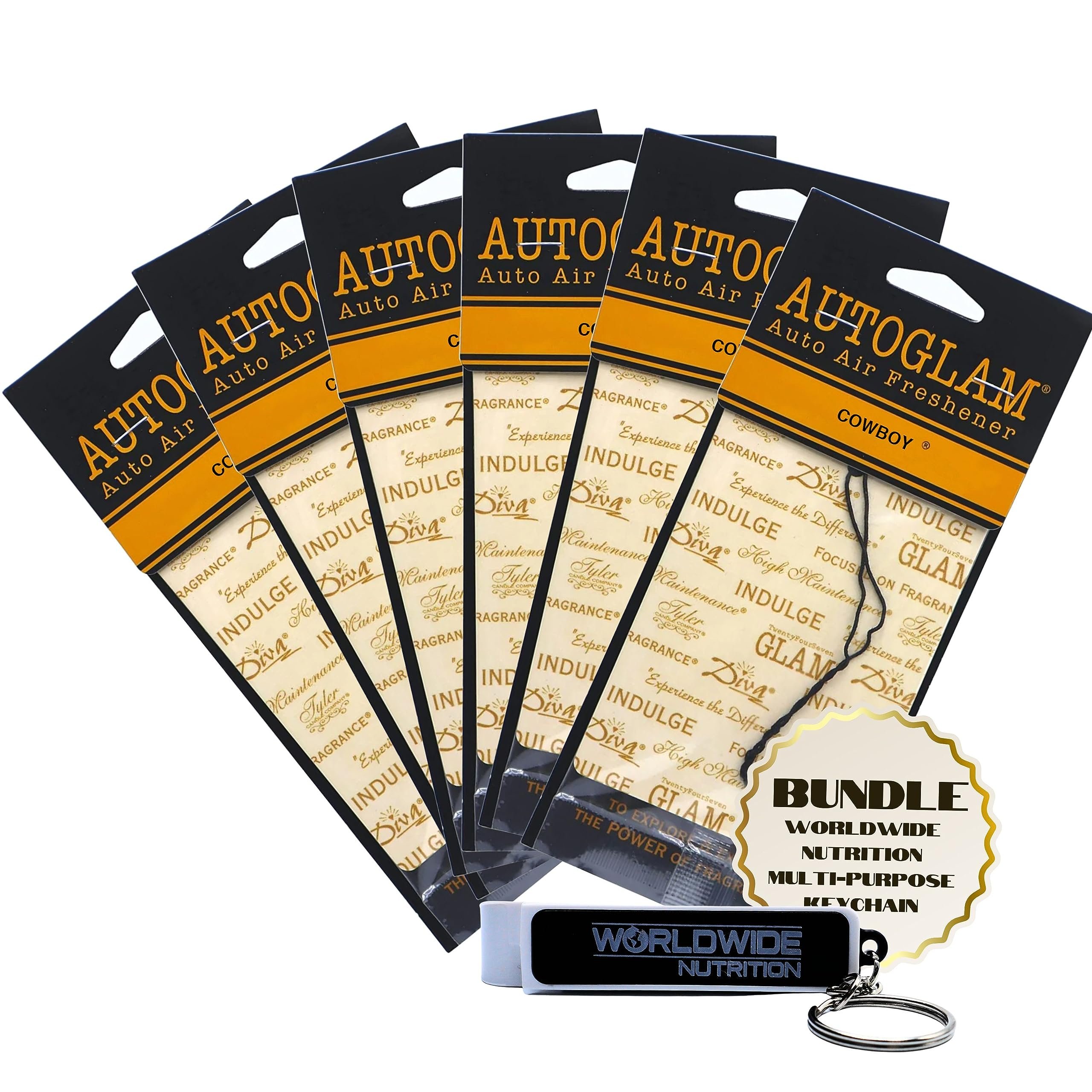Tyler Candle Company AutoGlam Car Air Fresheners Cowboy Scent Car