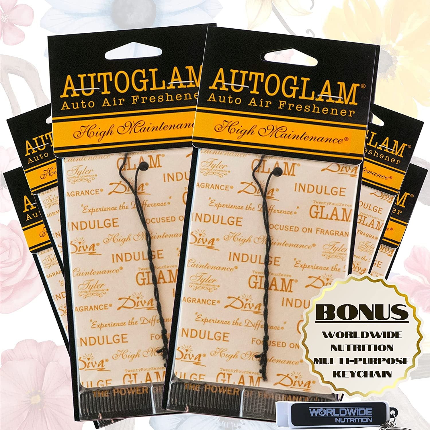 Tyler Candle Company AutoGlam Car Air Fresheners High Maintenance Scent Car Fresheners Car
