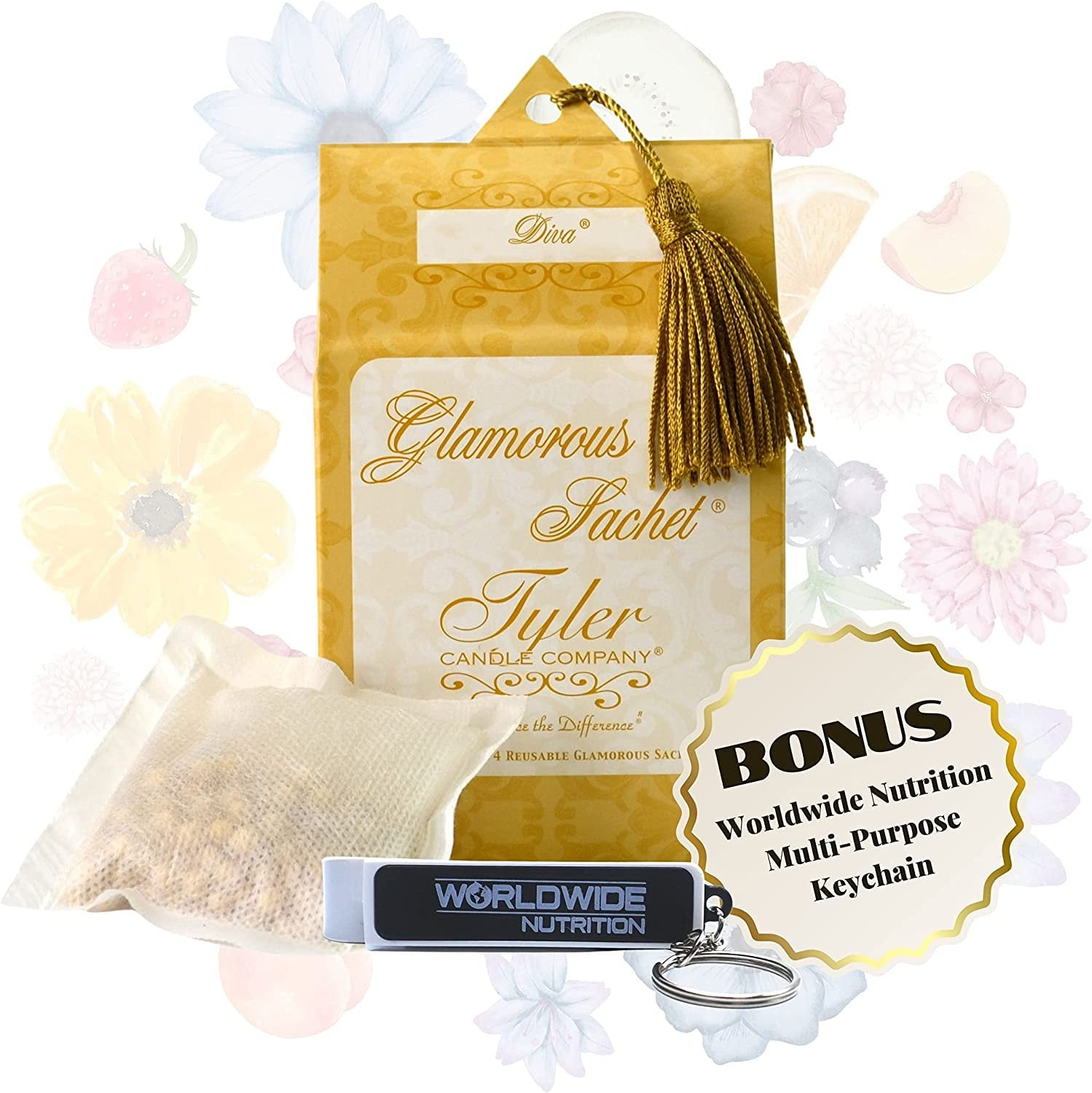 Tyler Candle Company Diva Glamorous Dryer Sheets Tyler for Drawers and