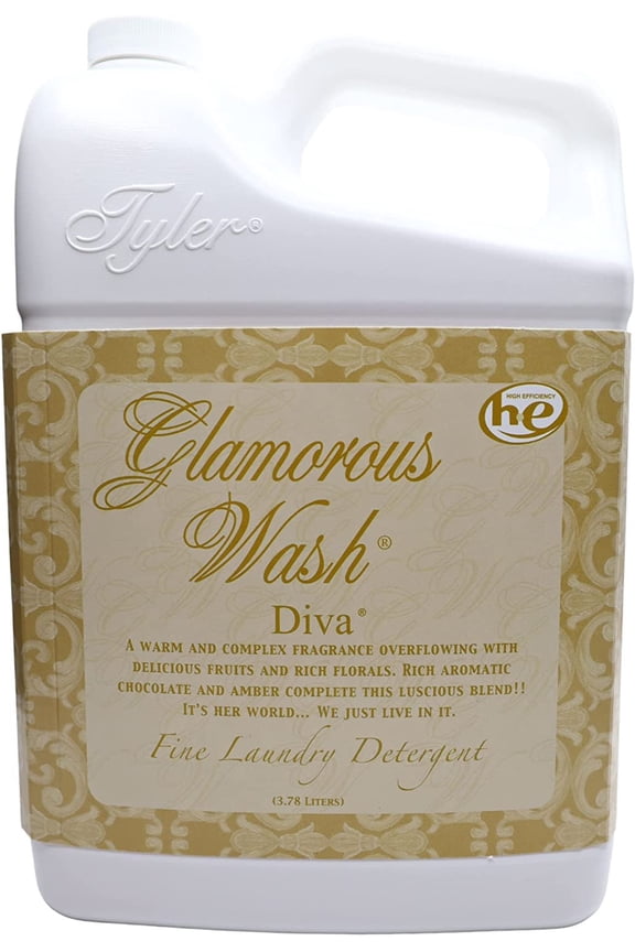 Diva Glamorous Wash Liquid Laundry Detergent, 48 Loads, 128 fl oz