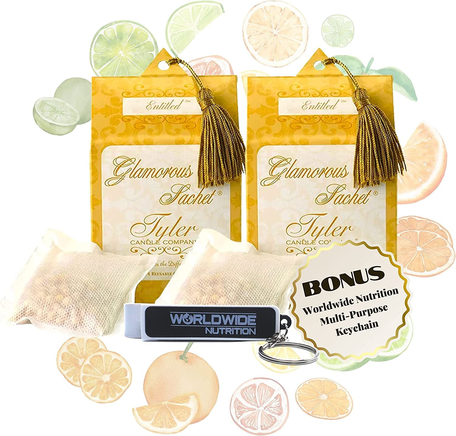 Tyler Candle Company Entitled Dryer Sheet Sachets Glamorous Reusable