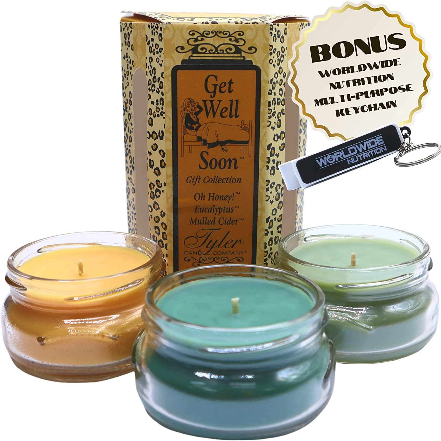 Tyler Candle Company Get Well Soon Candle Gift Set , Scented Candles