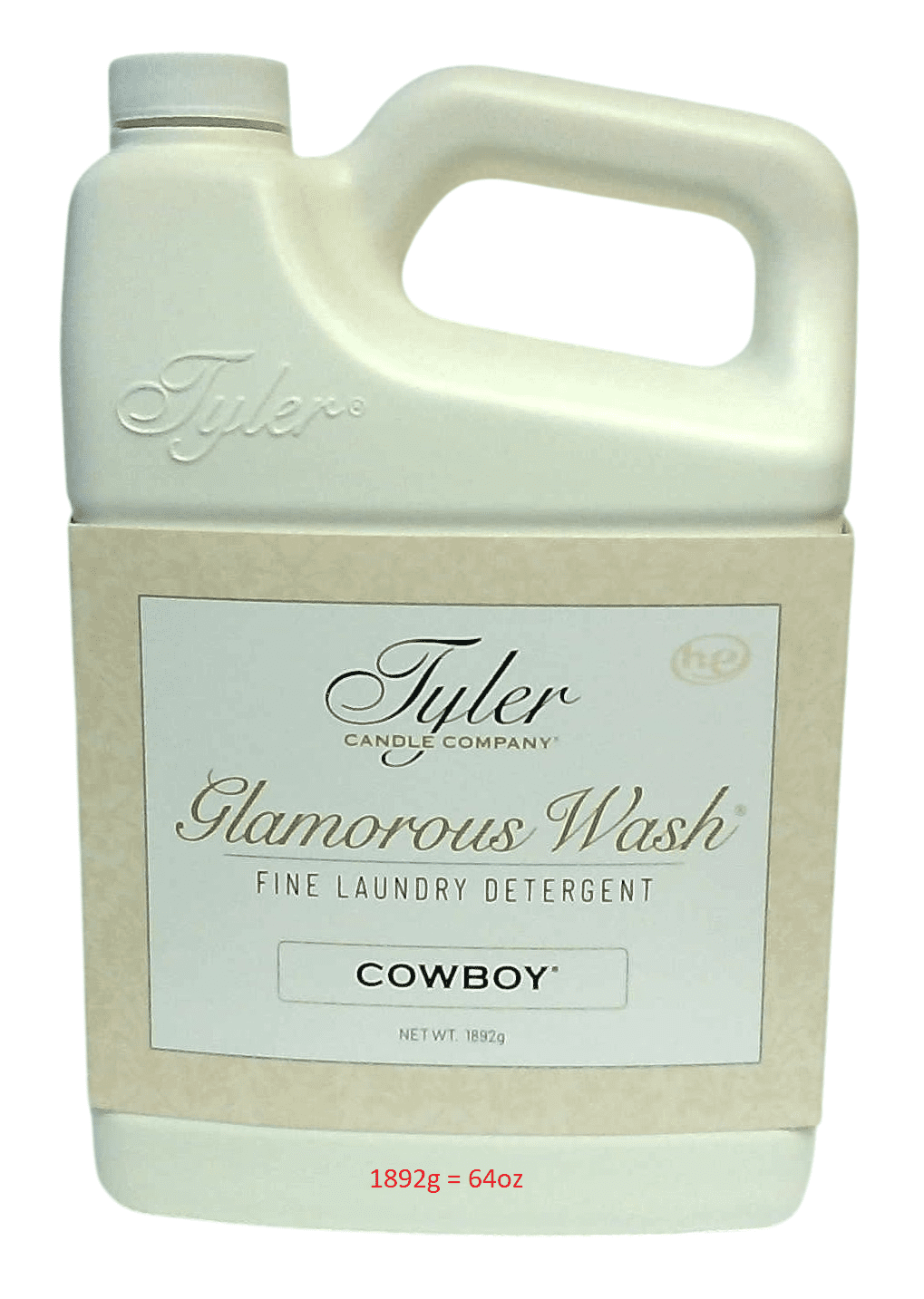 Tyler Candle Cowboy Glamorous Wash Liquid Laundry Detergent, 24 Loads, 64 fl oz