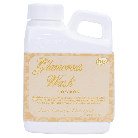 Tyler Candle Cowboy Glamorous Wash Liquid Laundry Detergent, 1-2 Loads, 4 fl oz
