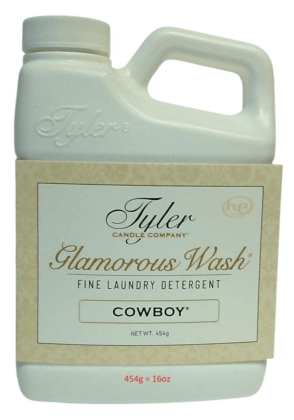 Tyler Candle Cowboy Glamorous Wash Liquid Laundry Detergent, 6 Loads, 16 fl oz