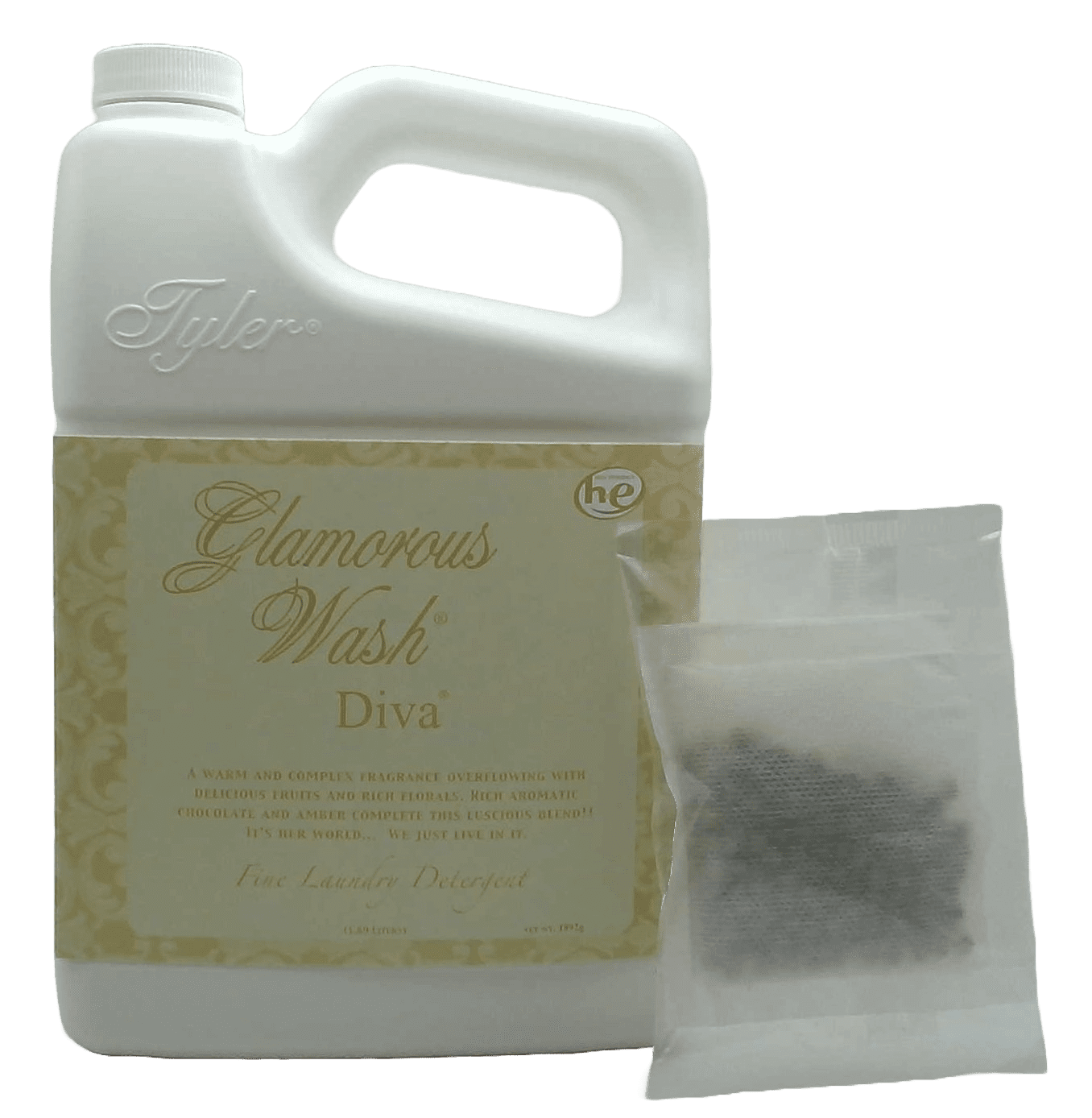 Tyler Candle Company - Glamorous Wash - Diva - 1.89L / 64oz - with sachet pouch