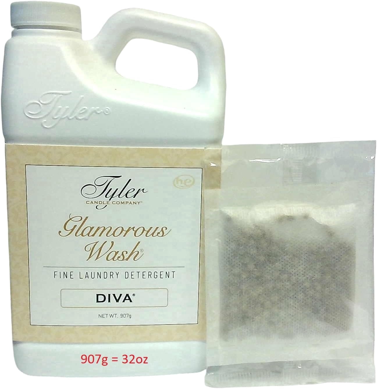 &nbsp;Tyler – Diva Scent – Glamorous Wash – Laundry Detergent – 42 Loads – 128 fl oz – With Scent Sachet