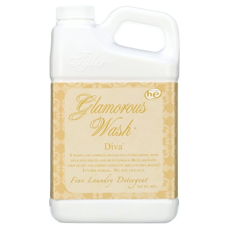 Tyler Candle Diva Glamorous Wash Liquid Laundry Detergent, 12 Loads, 32 fl oz