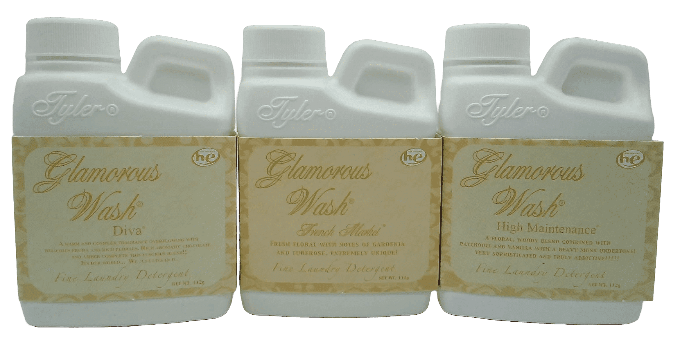 Tyler Candle Company - Glamorous Wash - Diva, French Market, High Maintenance - 112g / 4oz