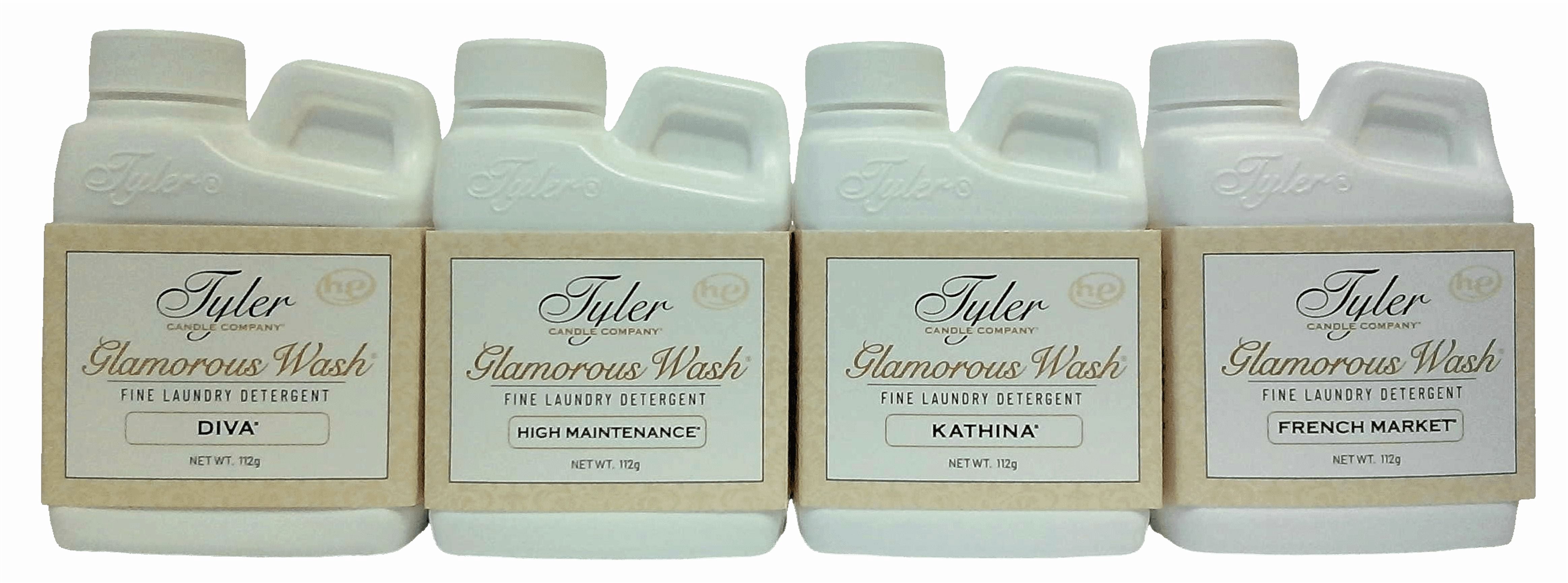 Tyler Candle Company - Glamorous Wash - Diva, High Maintenance, Kathina, French Market - 112g / 4oz