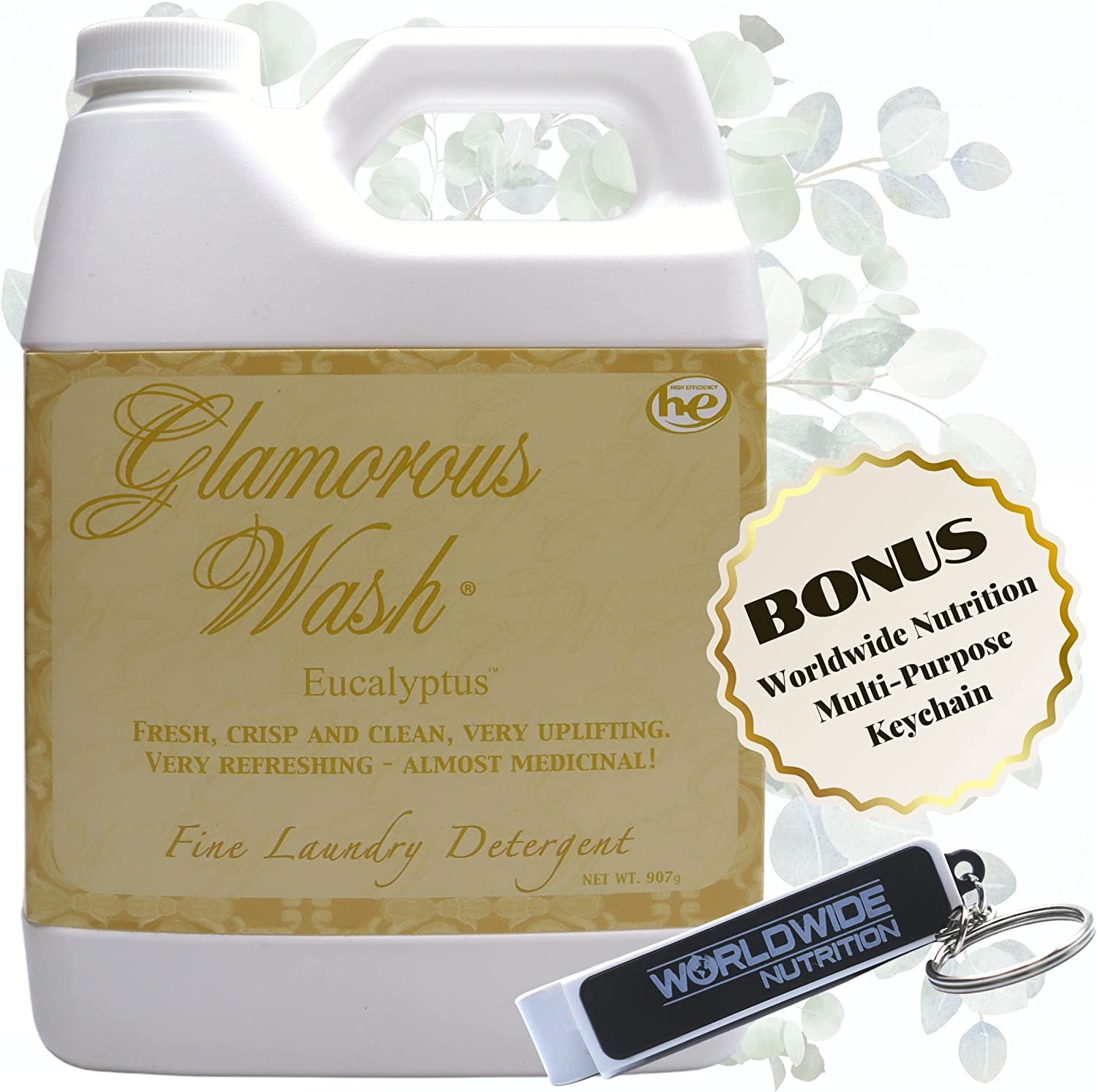 Tyler Candle Company Glamorous Wash Eucalyptus Scent Fine Laundry