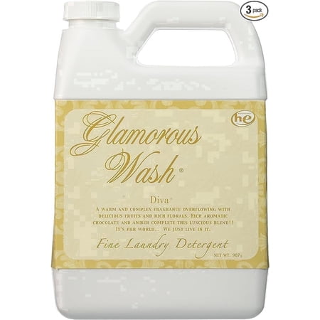 Tyler Glamorous Wash – Liquid Laundry Detergent – Diva Scent – 32 oz – 3-Pack