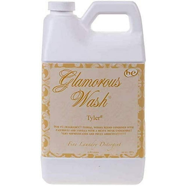 Tyler Candle Company Glamorous Wash Laundry Detergent, Tyler Scent, 64 oz Bottle