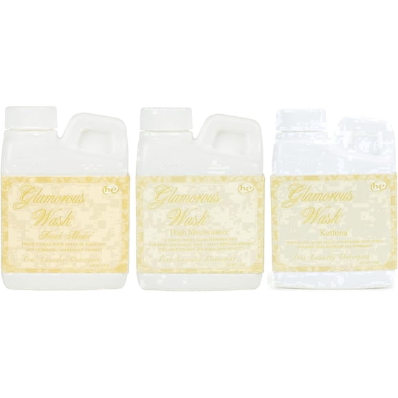 Tyler Glamorous Wash   High Maintenance, French Market, Kathina Scents  Liquid Laundry Detergent, 4 oz Bottles  Pack of 3
