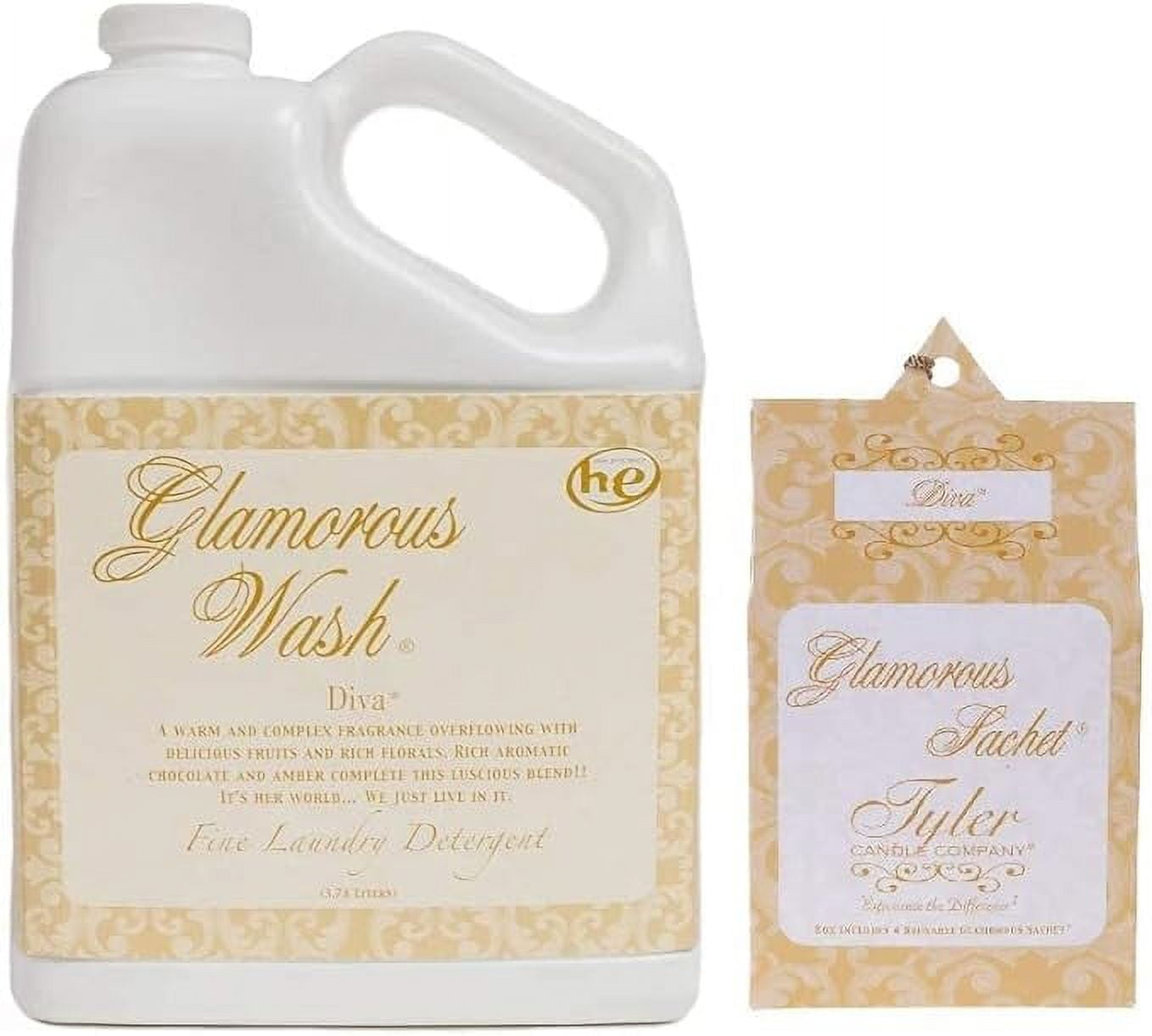 Tyler Candle Diva Glamorous Wash Laundry Detergent 128oz with Good