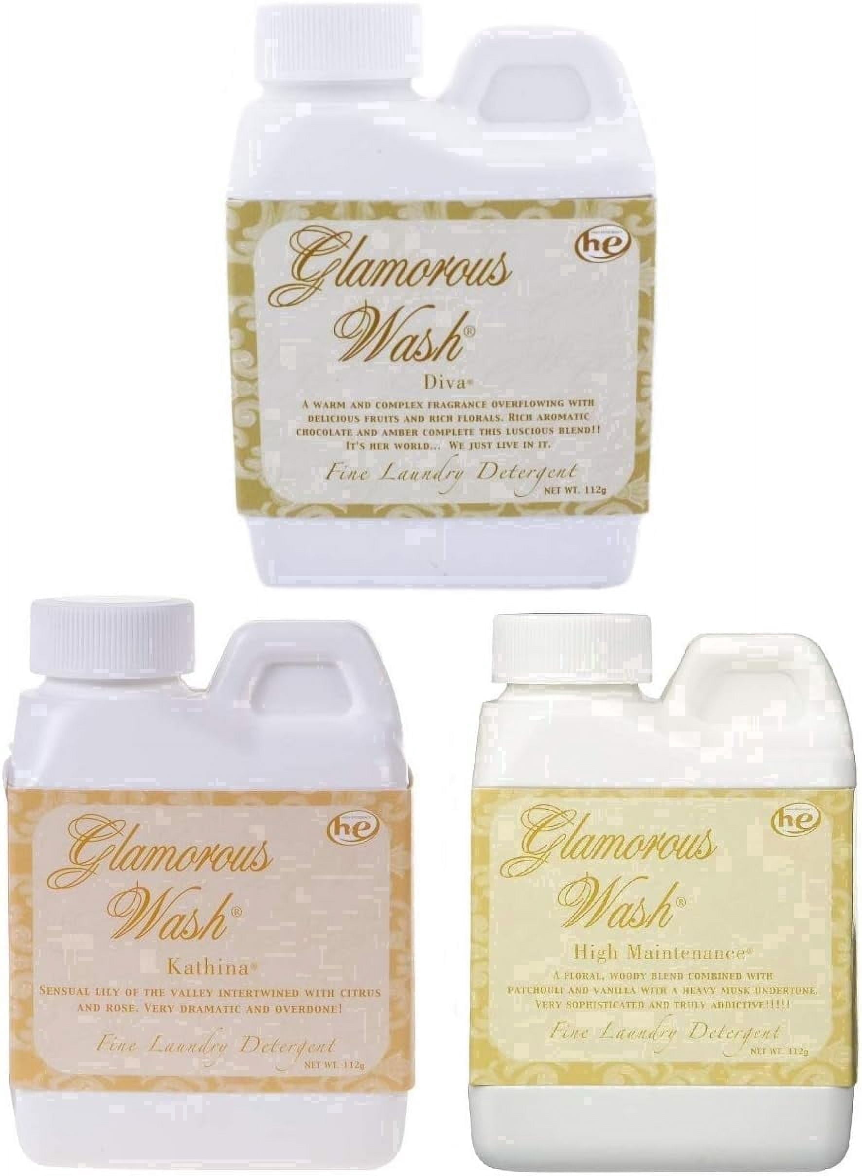 Tyler Glamorous Wash Laundry Detergent, Diva, Kathina & High Maintenance Scents, Liquid, 4 fl oz, 3-Pack
