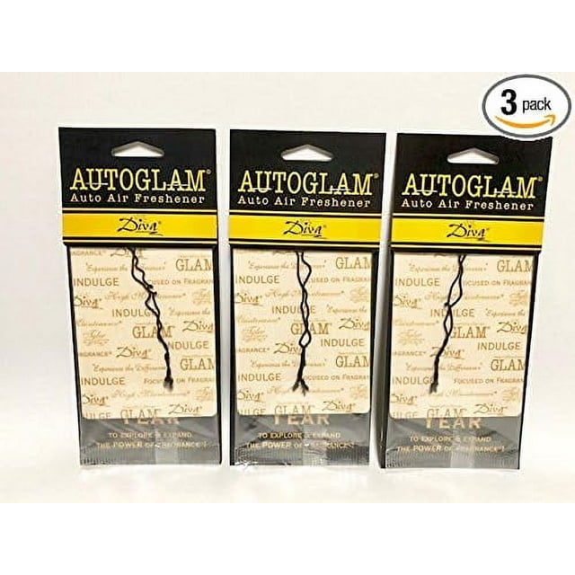 Tyler Candles Autoglam Auto Air Freshener, Diva, Set of 3