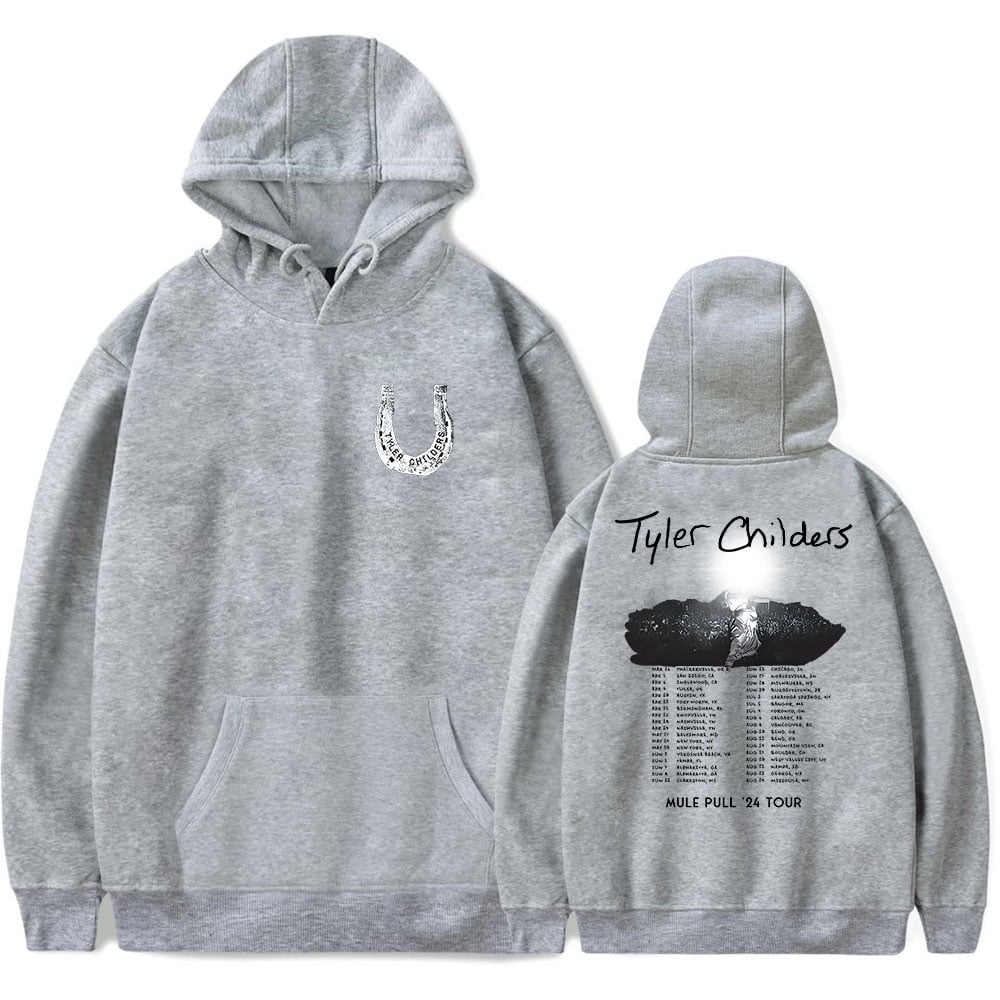 Tyler Childers 2024 Mule Pull Tour Rustin' In The Rain Merch Hoodies Classic Long Sleeve
