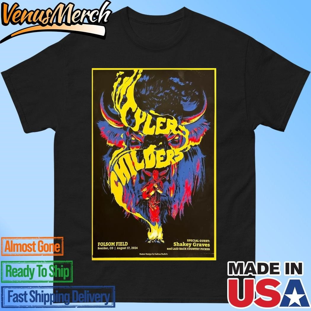 Tyler Childers August 17 2024 Boulder Co Tour Poster Shirt