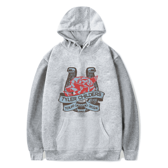 Tyler Childers Merch Hoodie Blue Muleshoe Hoodies Country Music Streetwear Long Sleeve Men Women Pullovers
