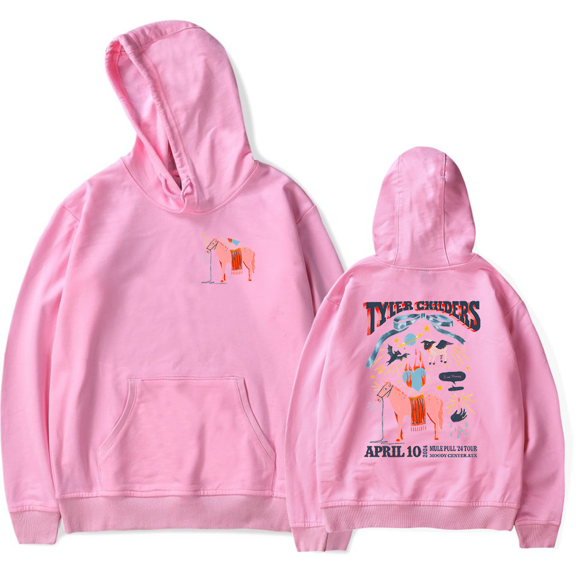 Tyler Childers Merch Hoodie Mule Pull Tour 2024 Austin Numbered Hoodies Streetwear Long Sleeve Men Women Pullovers