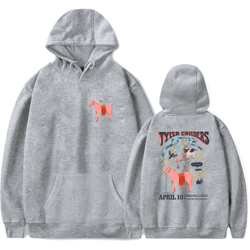 Tyler Childers Merch Hoodie Mule Pull Tour 2024 Austin Numbered Hoodies