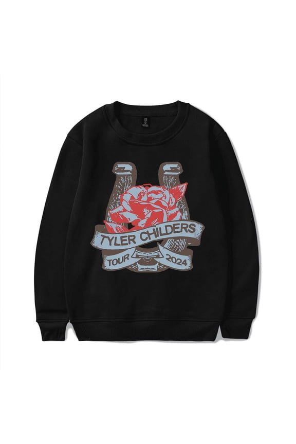 Tyler Childers Merch Sweatshirt Blue Muleshoe Hoodies Country Music Long Sleeve Streetwear Men Women Crewneck