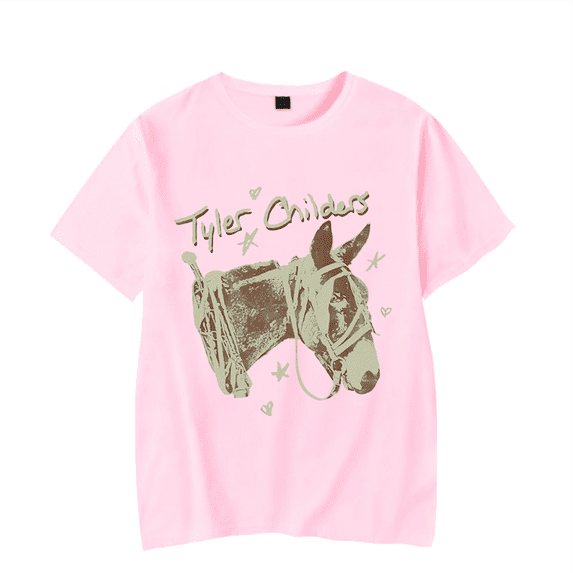 Tyler Childers Merch T Shirt Mule Pull Tour 2024 T-Shirt Classic Horse Logo Vintage Short Sleeve For Fans Unisex Top Tees