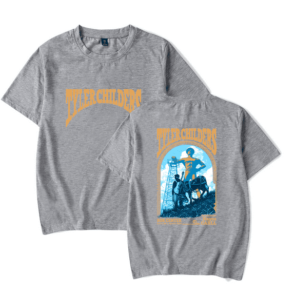 Tyler Childers Merch T Shirt Mule Pull Tour 2024 Tulsa Numbered T-Shirt For Fans Women Men Short Sleeve Top Tees