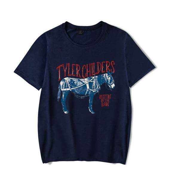 Tyler Childers Merch Tee Rustin’ In The Rain Music T shirt Unisex Casual Short Sleeve Tshirt