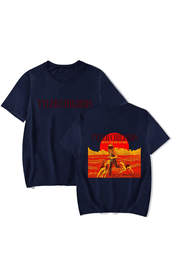 Tyler Childers Merch Tee Send in the Hound Tour Music T shirt Unisex Casual Short Sleeve Tshirt