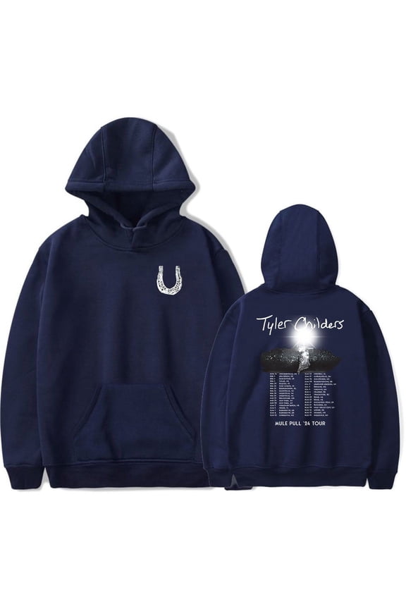 Tyler Childers Mule Pull 2024 Tour Merch Hoodie Pockets Drawstring Unisex Hooded Sweatshirt Fashion Clothing