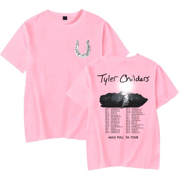 Tyler Childers Mule Pull 2024 Tour Merch Short Sleeve T-shirt Unisex Fashion Crew Neck Top