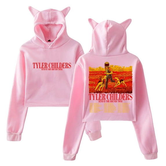 Tyler Childers Music Cat Ear Hoodie Womens Sweatshirts Long-Sleeved Top Harajuku