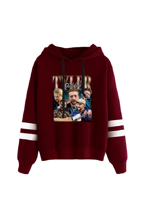 Tyler Childers Music Pocketless Parallel Bars Sleeve Sweatshirt Hip Hop Long-Sleeved Top