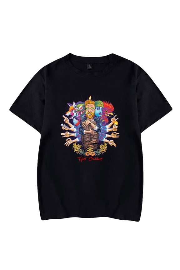 Tyler Childers Music T-shirt printed casual wear pure cotton short sleeved unisex unique top