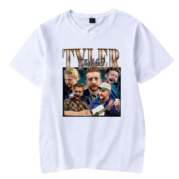 Tyler Childers Music Tee Shirt Summer Singer Printed Unisex Casual Tshirt  Casual Clothes