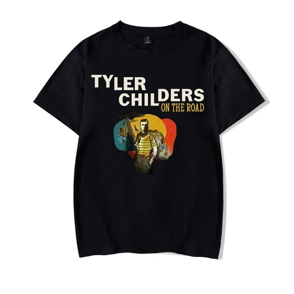 Tyler Childers On The Road Tour 2025 T-Shirt Street Fashion Crew Neck Short Sleeve Shirt
