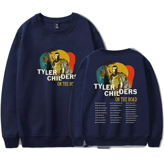 Tyler Childers On The Road Tour Crewneck Pullover Women Men Casual Long Sleeve Sweatshirt