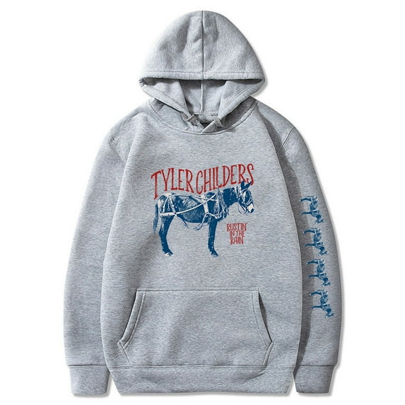 Tyler Childers Rustin In The Rain Hoodie 2023 Send In The Hounds Tour Merch Hip Hop Clothes